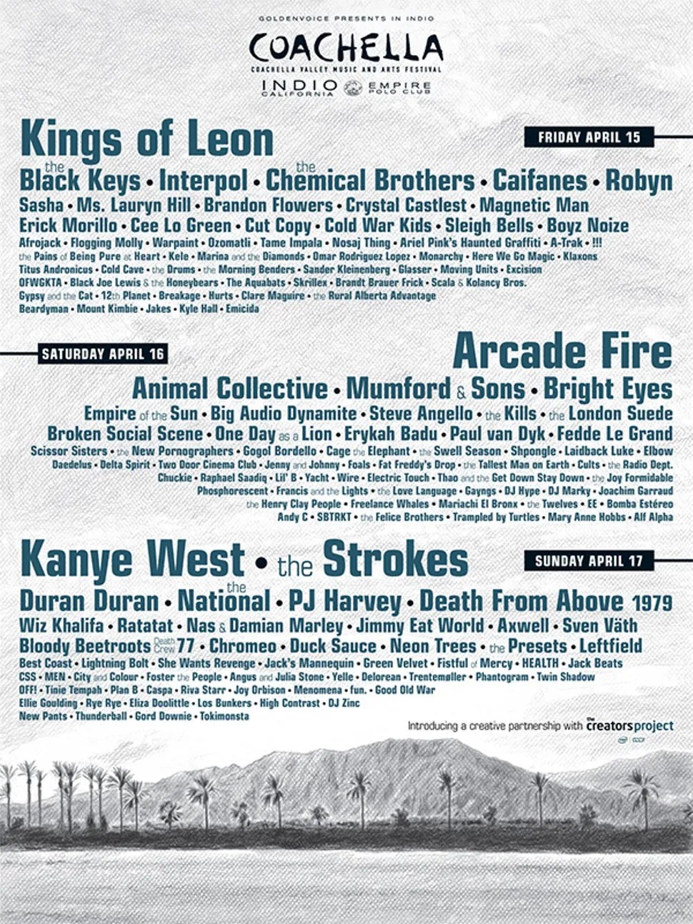 Here Are All of Coachella's past Lineups 2017 Kendrick Lamar Beyonce Radiohead
