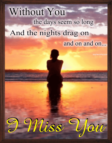 What a lovely surprise to discover how unlonely being alone can be. I Miss You Ecard For Him. Free Missing Him eCards, Greeting Cards | 123 Greetings