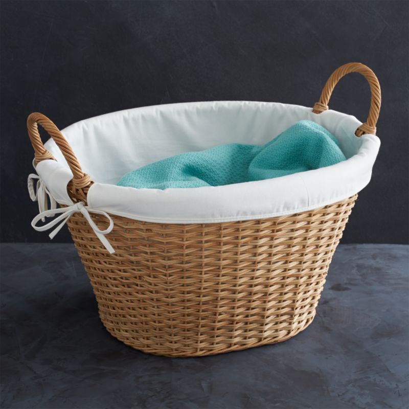 Innovative space saving storage solutions for precious artwork and paintings australian made. Wicker Laundry Basket with Liner | Crate and Barrel