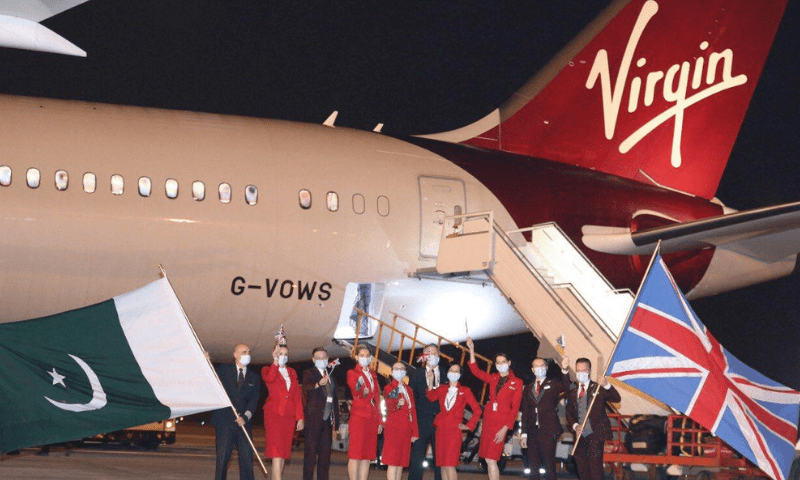 Seatguru was created to help travelers . Historic Moment First Virgin Atlantic Flight Lands In Pakistan Dawn Com