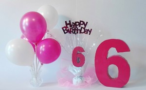 Entdecke deine perfekte deko für den kindergeburtstag zu hause oder dekoriere deinen insta post für die familie mit den produkten aus dem kids party world . Party Deko Set 6 Geburtstag Madchen Tisch Deko Zahl 6 Tisch Aufsteller Partydeko Ebay