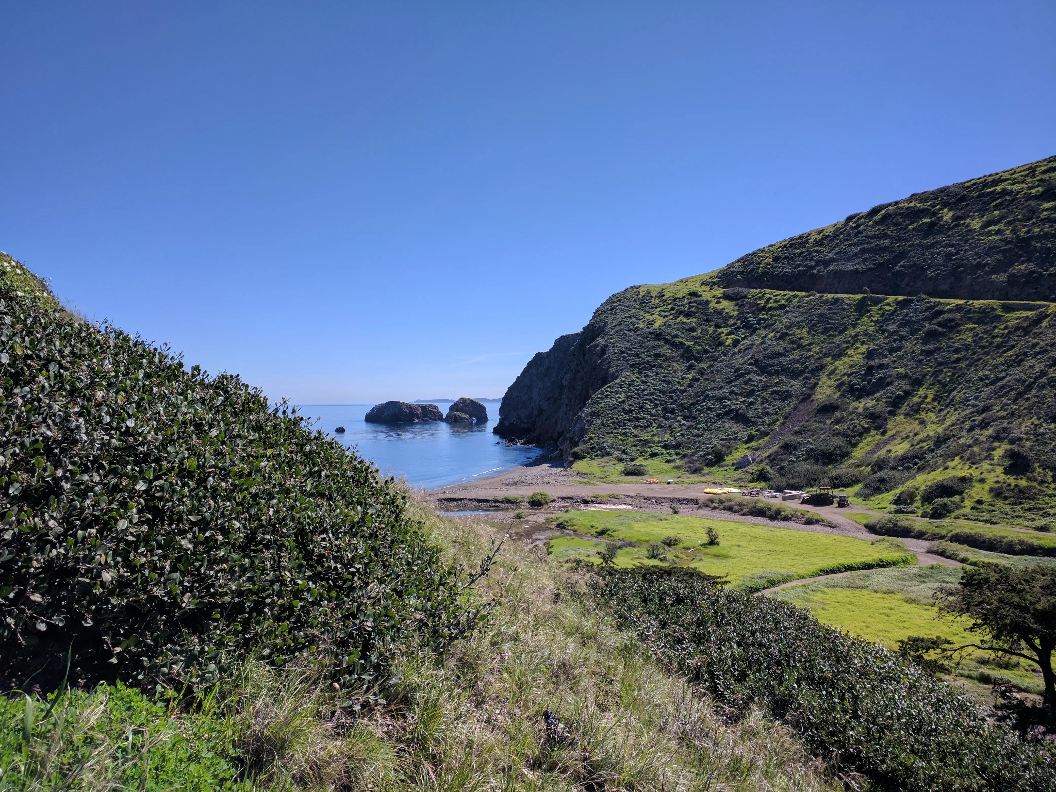 Scorpion Anchorage from the Cavern Point Trail