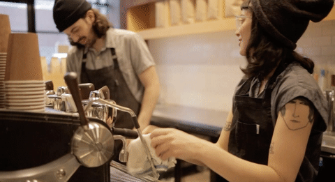 Angie Martoccio Barista Blue Bottle Gif Find On Gifer