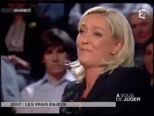 Explore and share the best marine le pen gifs and most popular animated gifs here on giphy. Mimique Archive Marine Le Pen Gif Find On Gifer