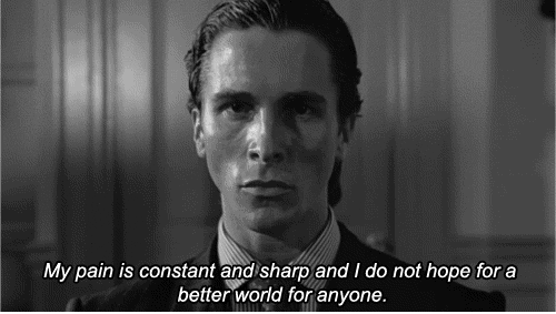 Love quotes 85k life quotes 66.5k inspirational quotes 64k humor quotes 39.5k philosophy quotes 26.5k god quotes 23.5k inspirational quotes quotes 23k truth quotes 21.5k wisdom quotes 21k poetry quotes 18.5k romance quotes 18.5k Patrick Bateman Quote American Psycho Patrick Bateman Gif Auf Gifer Von Shaktilrajas