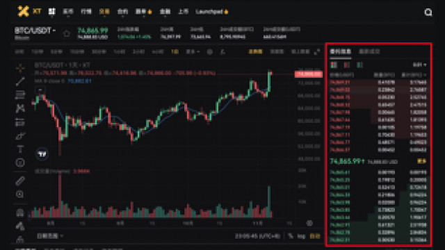 欧一订单簿数字怎么看