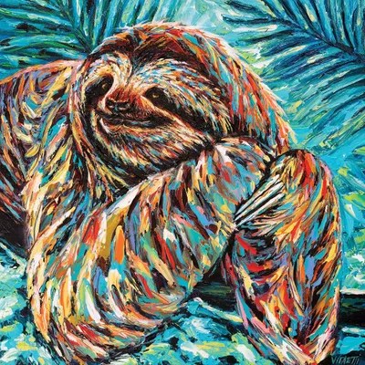 Saatchi art is pleased to offer the drawing, sloth, by soo beng lim, available for purchase at $510 usd. Painted Sloth Ii Canvas Art Print By Carolee Vitaletti Icanvas