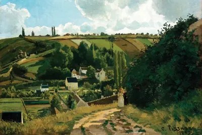 Explore artworks by emerging and famous painters, selected by the best international art galleries. Jalais, Hill, Pontoise Canvas Print by Camille Pissarro | iCanvas
