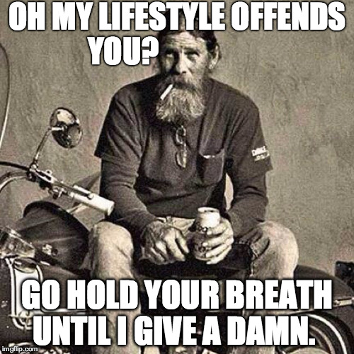 Fortunately, i ride a 250. Old Biker Meme Generator Imgflip