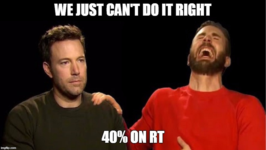 Almost a year ago, ben affleck and henry cavill sat for an interview where the pair was asked how they felt about the, let's say, mixed reviews their film batman v superman was receiving. Marvel Fanboy Happiness - Imgflip