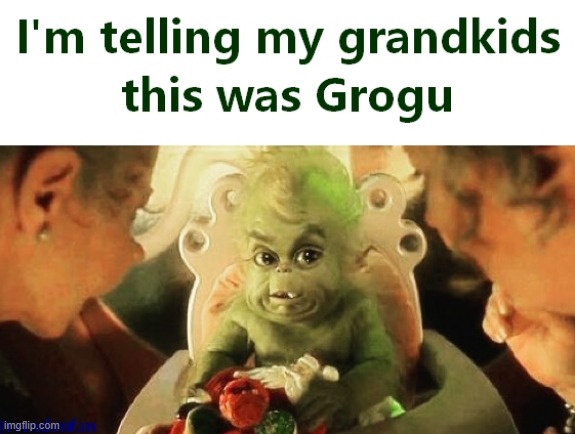Grogu, colloquially referred to as baby yoda, is a character from the star wars disney+ original television series the mandalorian. Grogu - Imgflip