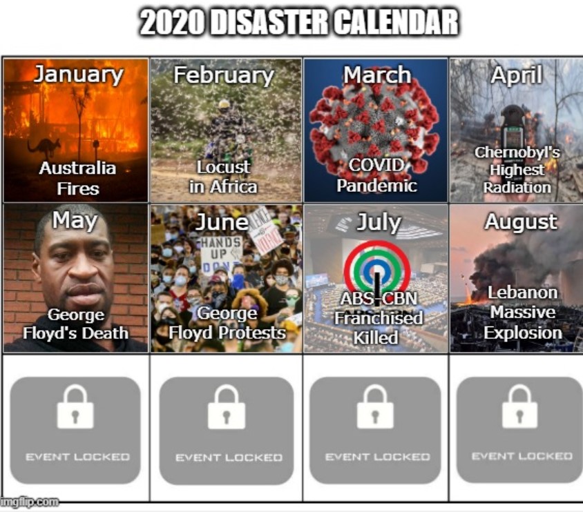 Make 2020, 2021 memes or upload your own images to make custom memes. 2020 Disaster Calendar Blank Template Imgflip