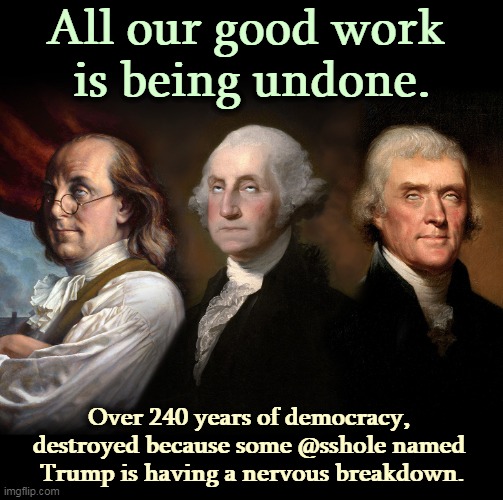 Trust for representative democracy quotes. Image Tagged In Founding Fathers Eye Roll Trump Hate Democracy Dictator Imgflip