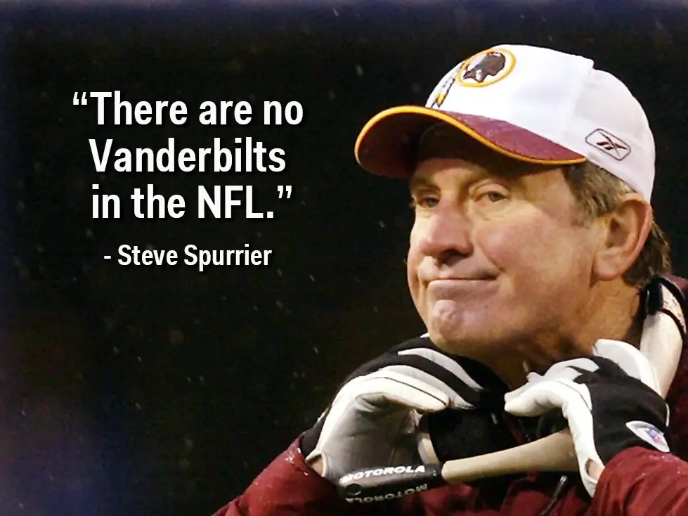 In 12 years at florida, i don't think we ever signed a kid from the . The 11 Most Memorable Quotes From Steve Spurrier Trolling Other Schools