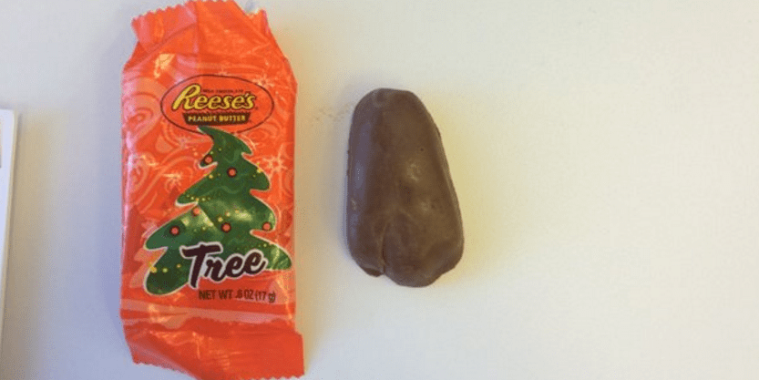 However, where did this traditio. Reese S Christmas Tree Candies Are Shaped Weird