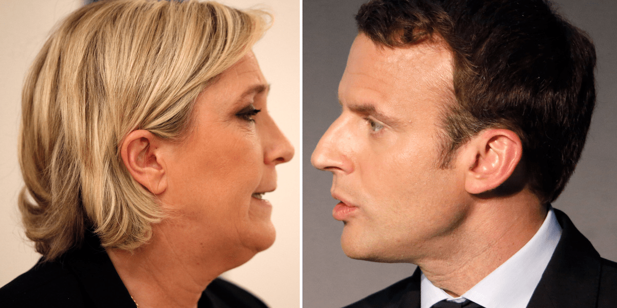 Marine le pen chin supports png. What Emmanuel Macron And Marine Le Pen Think About Brexit