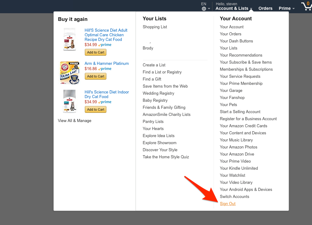 · enter your user name and password. How To Sign Out Of Amazon App Website And Various Devices