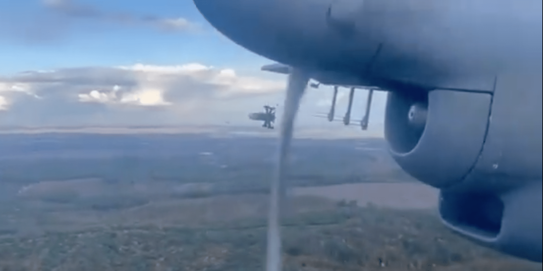 Ukraine’s old turboprop ‘Shahed hunter’ plane launches interceptor drones from the sky
