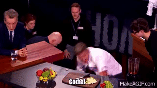 Gordon Ramsay Cuts His Finger In A Blender On Make A Gif