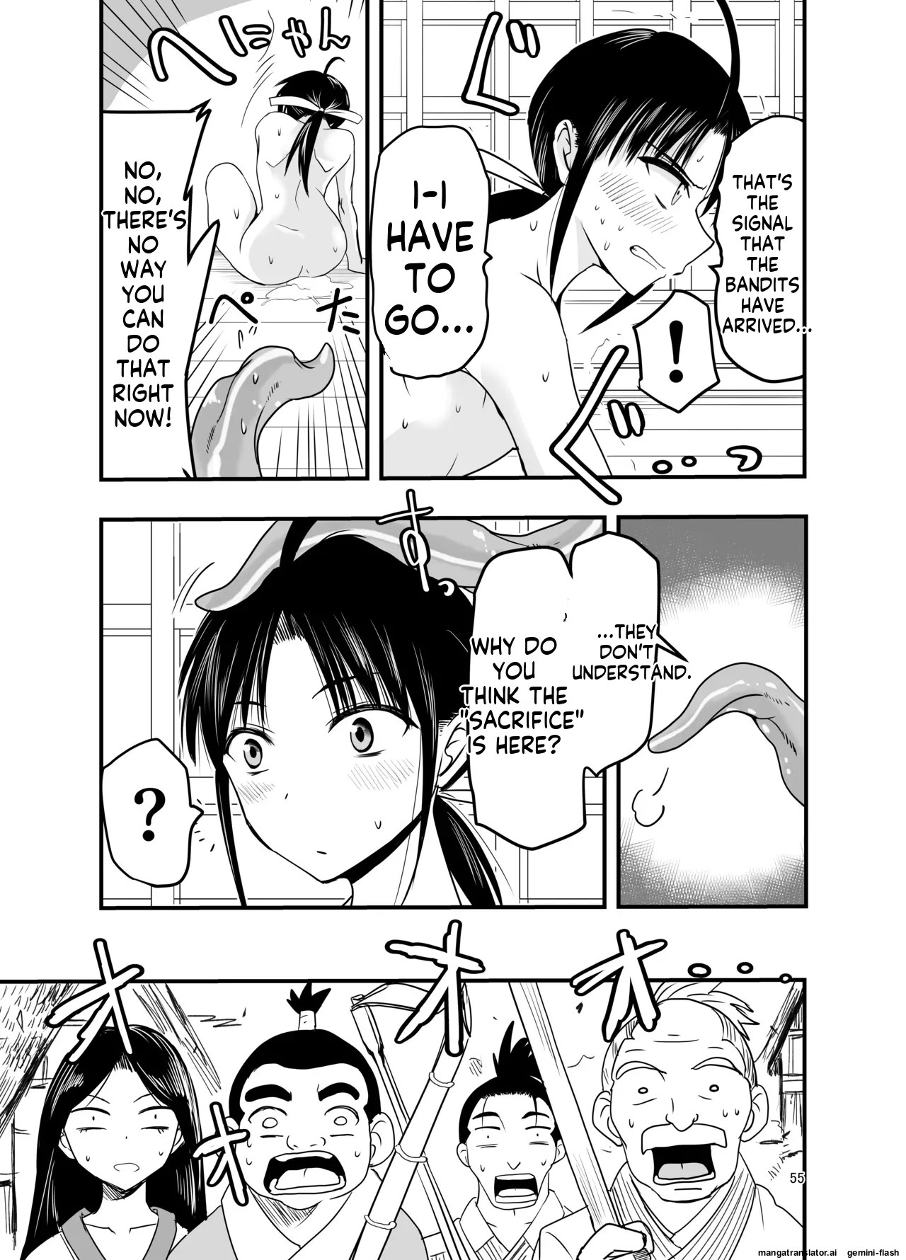 [Adolescense Maru]Shokushu wa  Nie ni  Wakarasetai! |  Tentacles want to make the sacrifice understand![English] Page 55