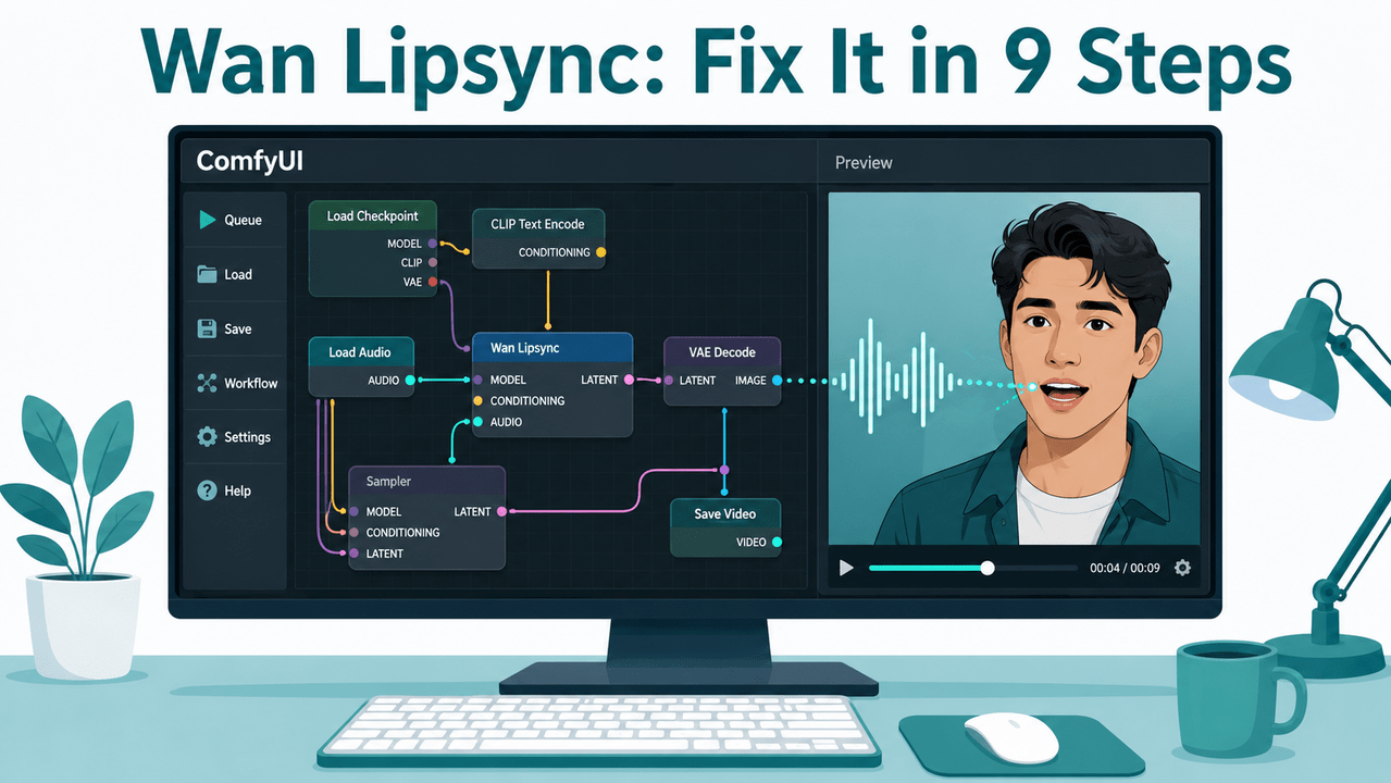 Wan Video Lipsync Setup Tutorial 2026: Fix It Fast