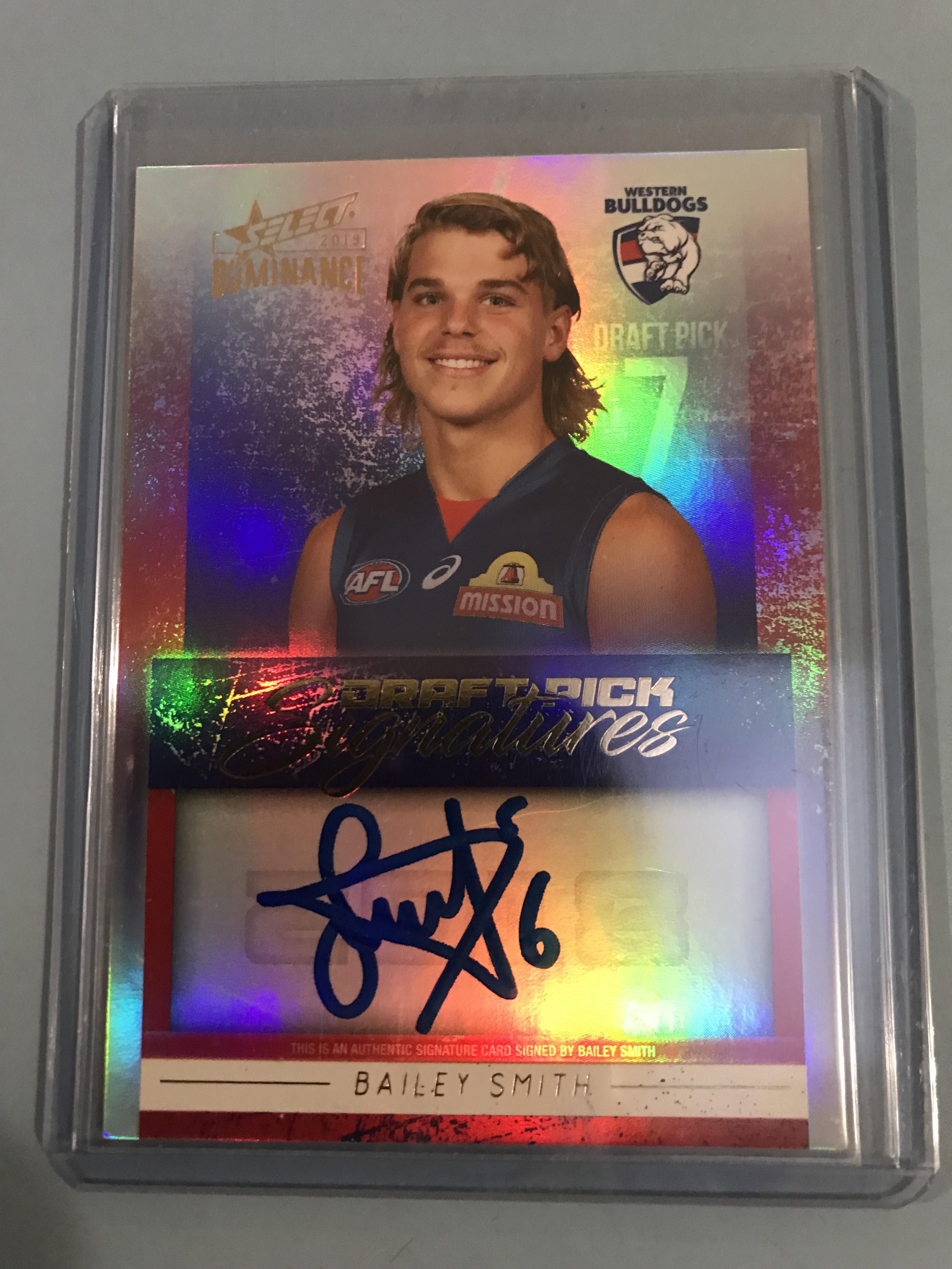 Apr 18, 5:56 am | www.theage.com.au. Dominance Draft Pick Signatures Bailey Smith 108 175 Footycards