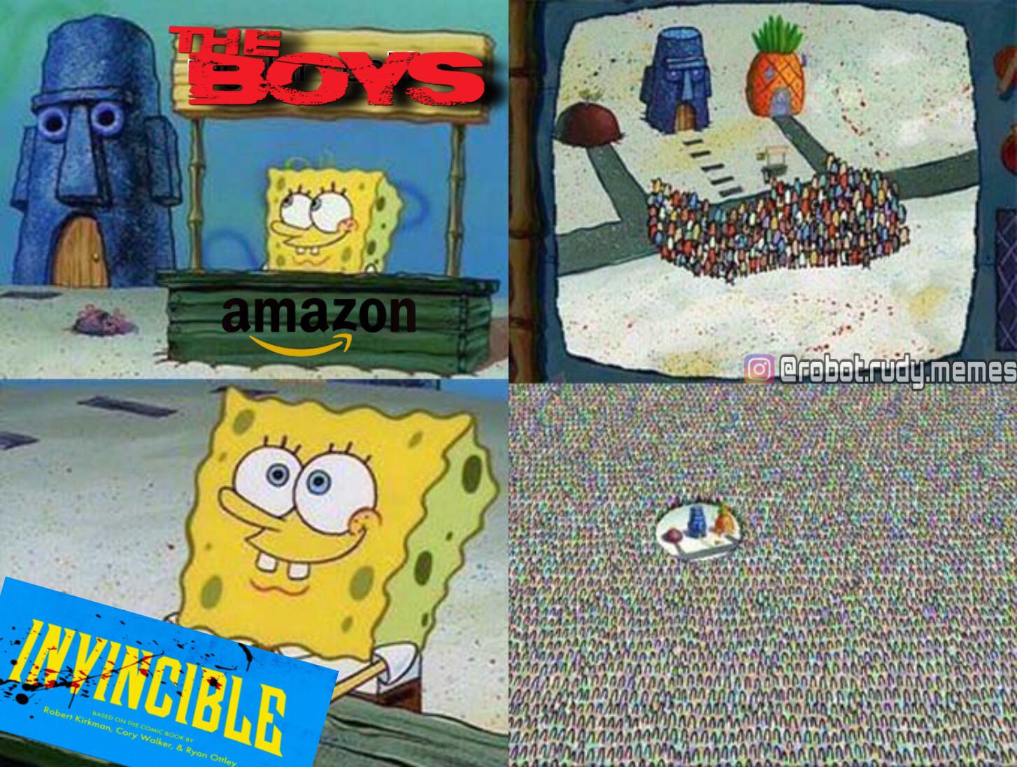 From horror meme to inspiration for murder animated timeline. They Really Said How About Some Superhero Blood Horror But Animated Yes Both Shows Are Different Unique Yet Similar In Their Own Areas Invincible