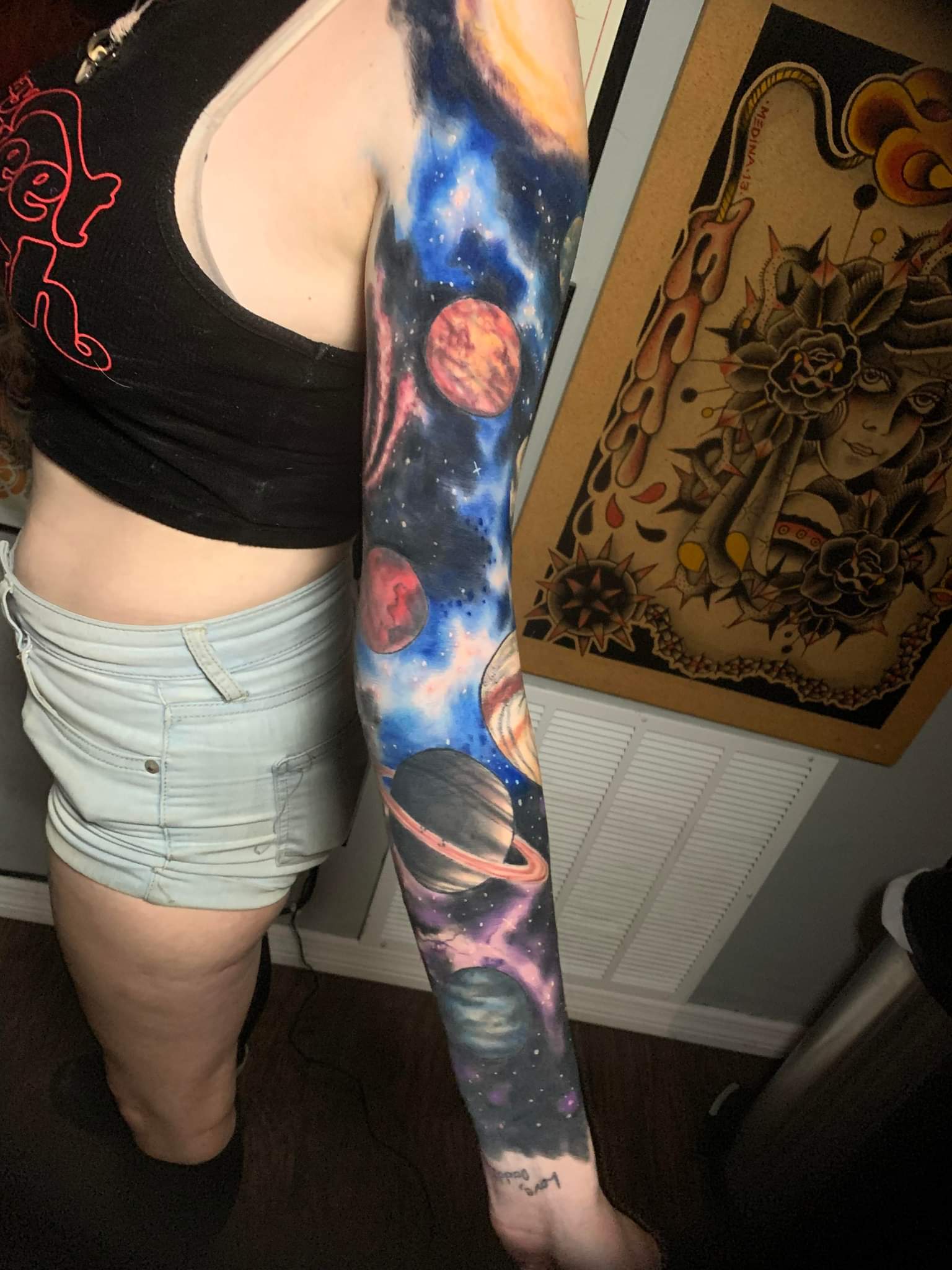 Floral/Geometric Sleeve By Nissaco Done @ 'No Line No Gain' Osaka, Japan : R/Tattoos 2048_x_1536_jpg