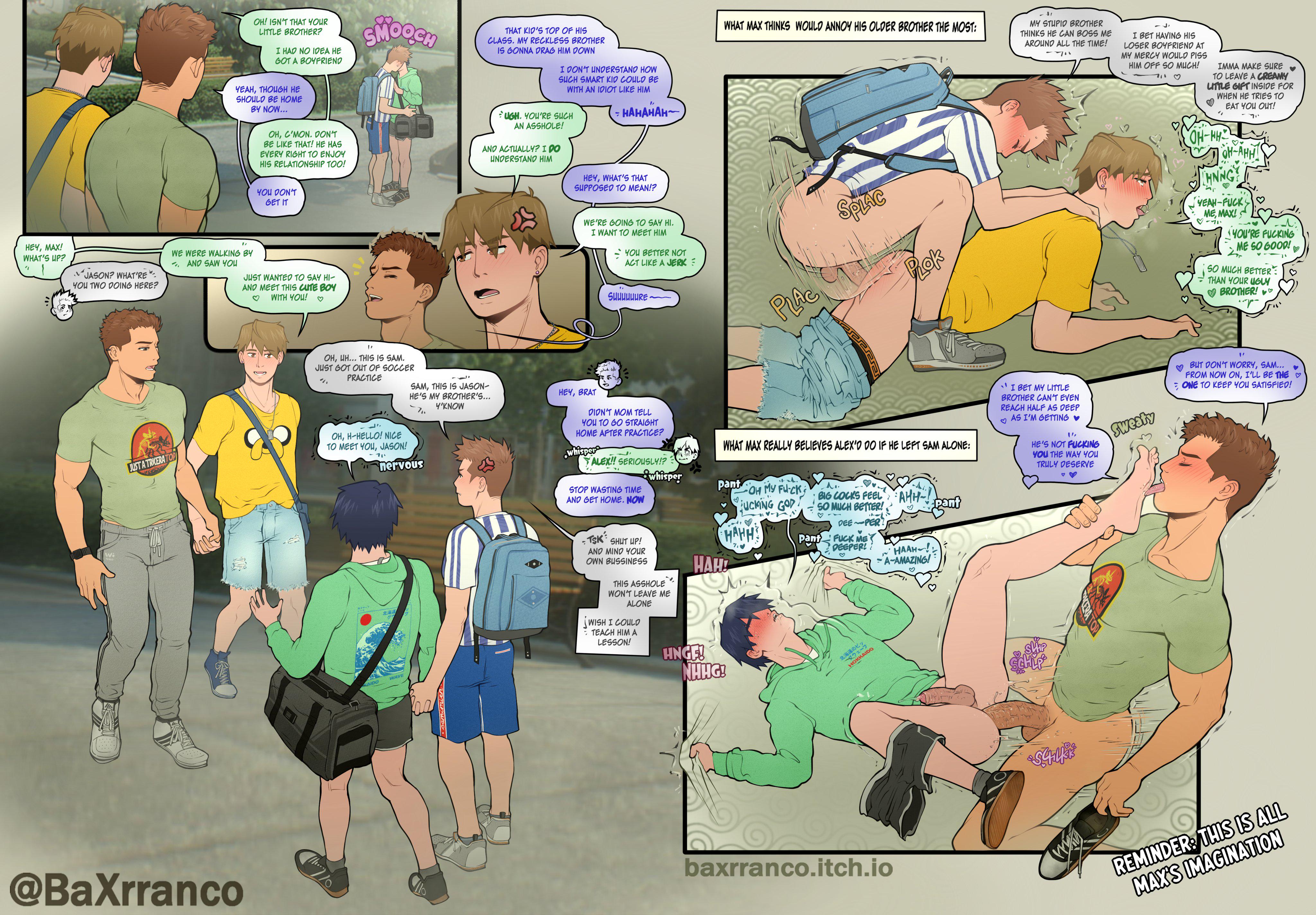 BaXrranco angry boyfriend swap - passionate gay porn comic