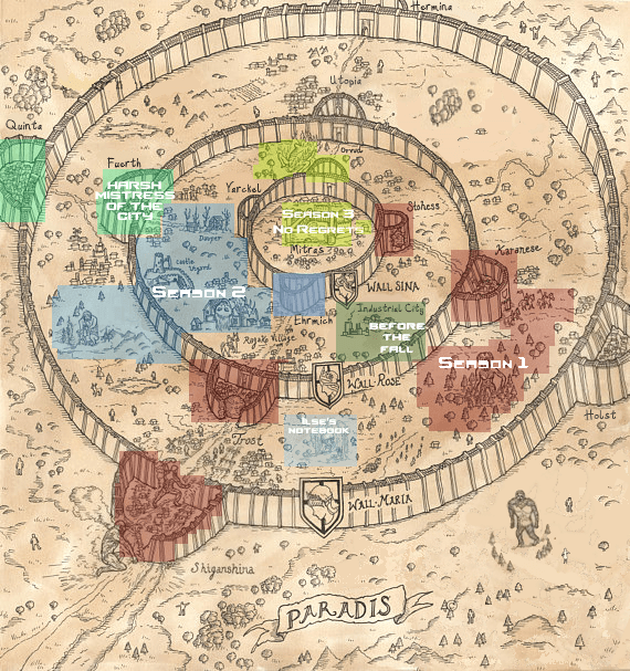 Карта атака титанов фортнайт