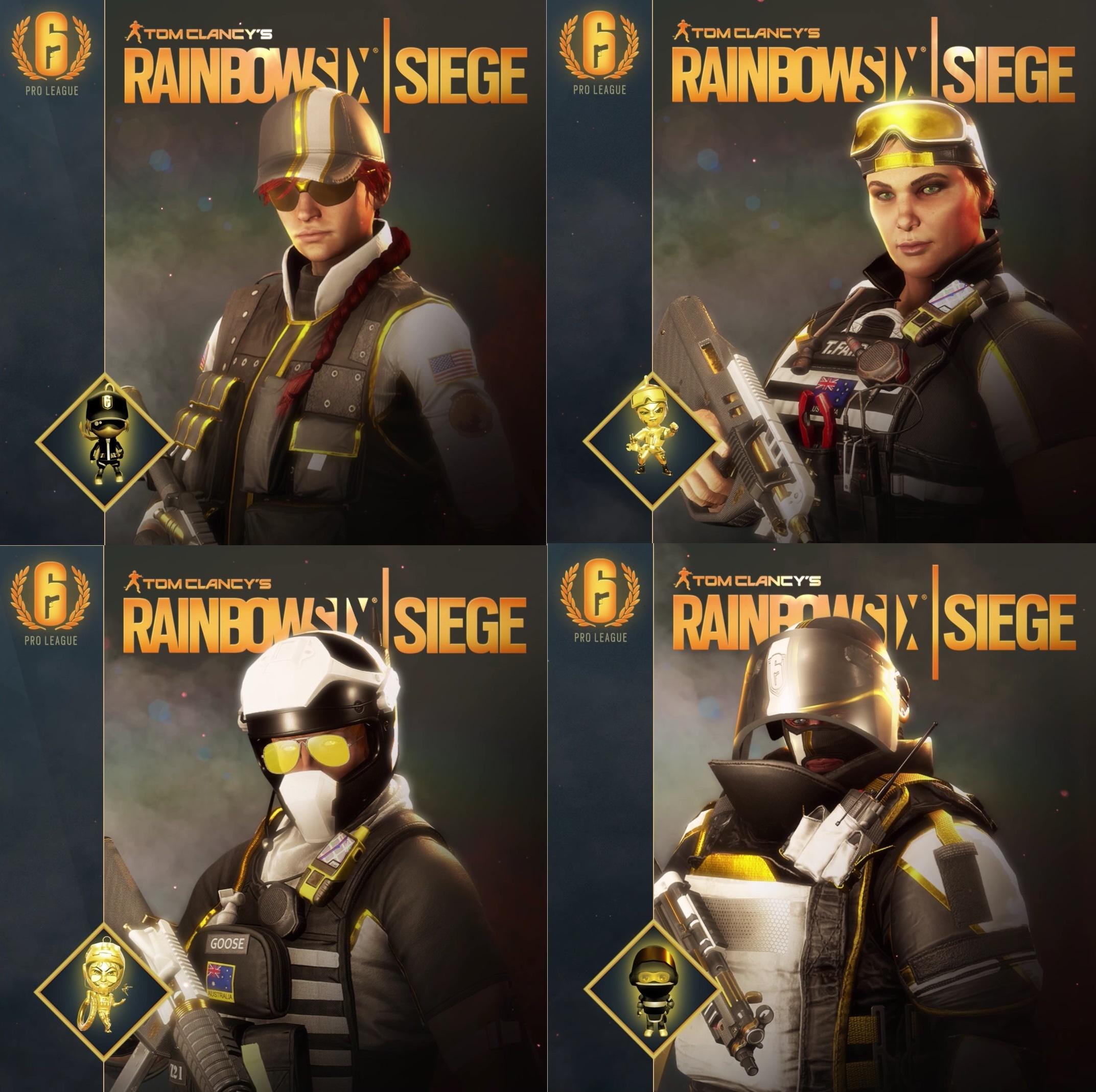 Pro League Ash Set - New Pro League Sets (Ash, Gridlock, Mozzie, Rook) : Rainbow6