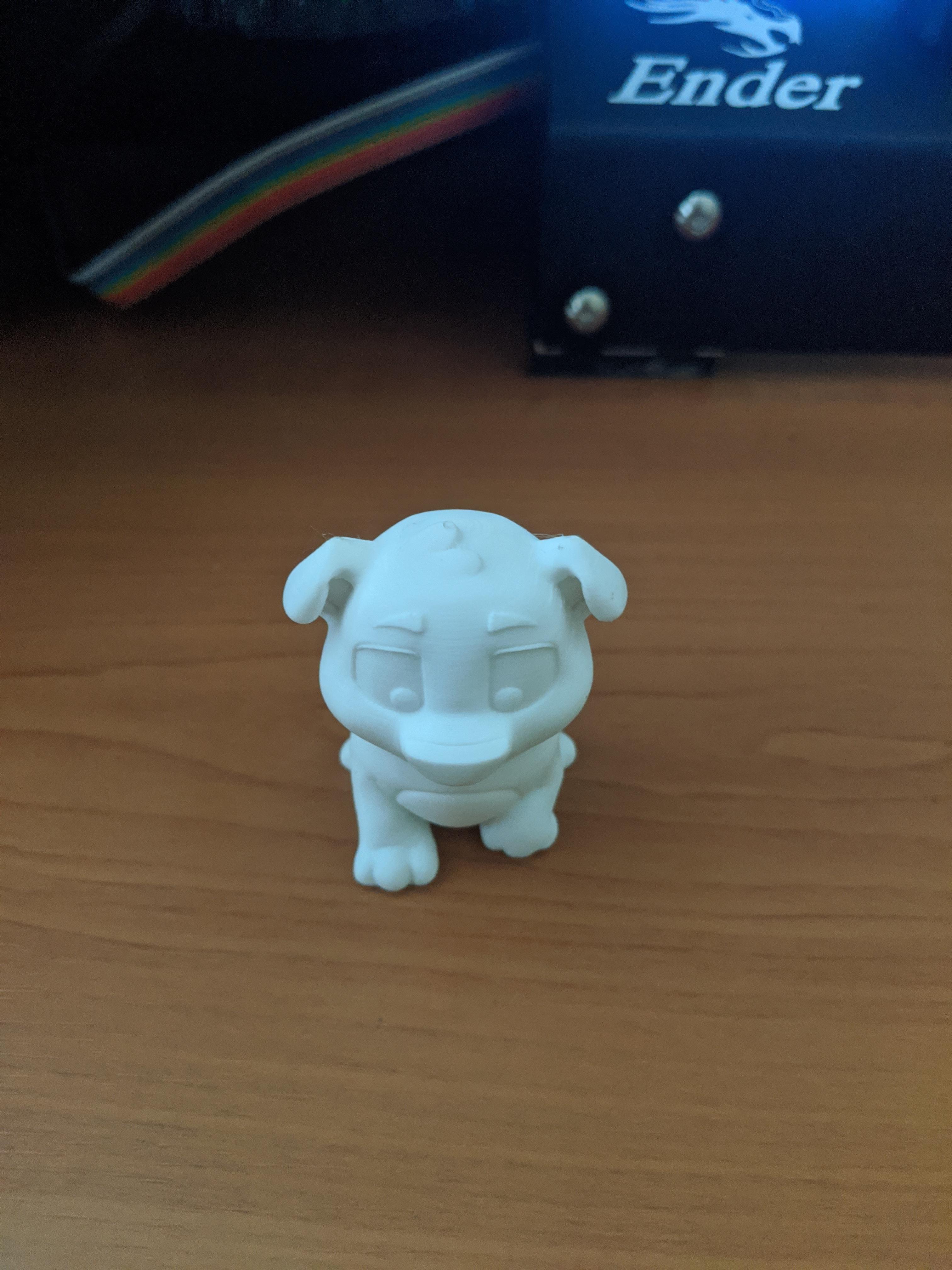 Finally Got My Ender 3 Pro Up And Running Ran The Dog Demo Print And I Think It Turned Out Great Ender3