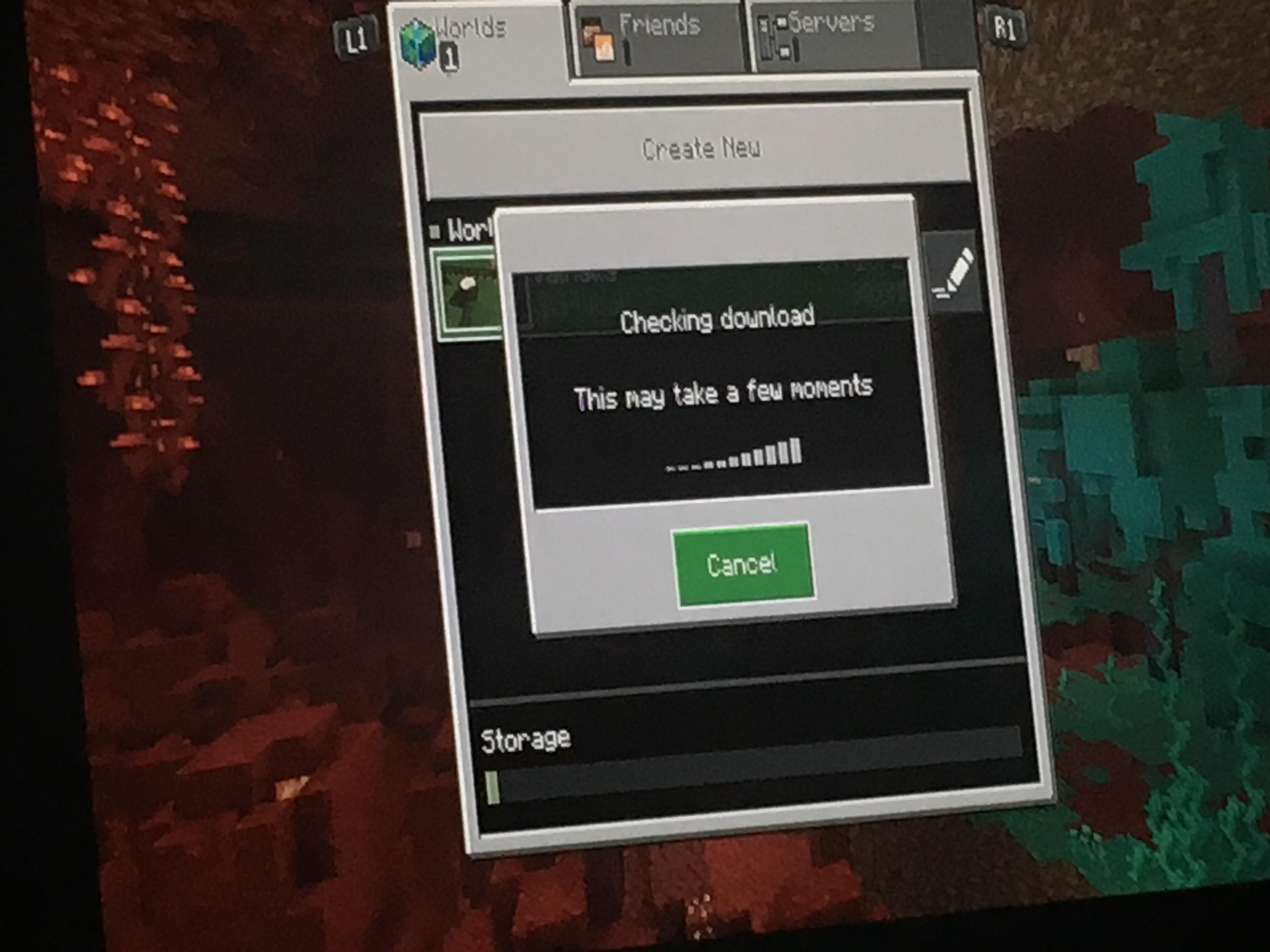 Minecraft Bedrock Edition Stuck On Checking Download Screen Minecraft
