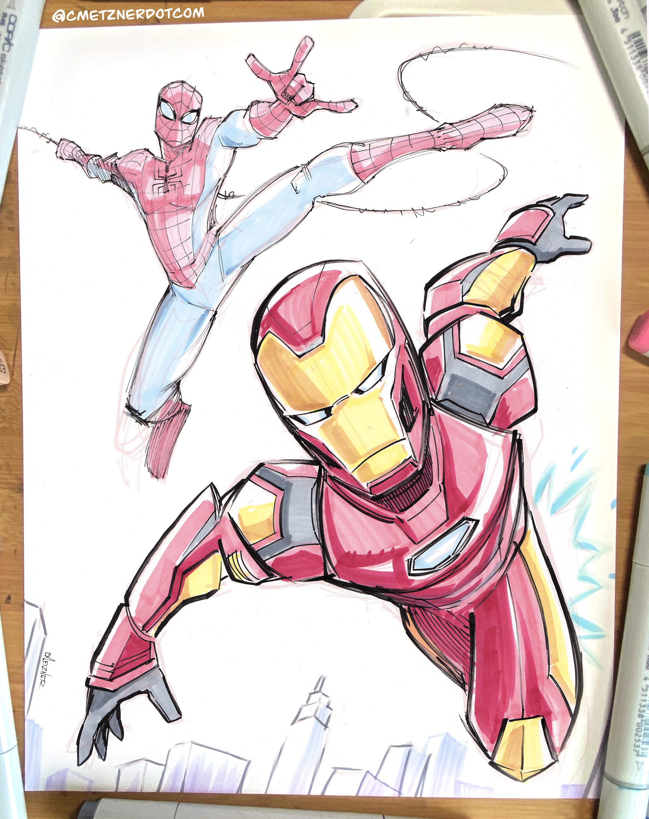 Take a look at the top 10 foods high in iron Here S My Drawing Of Spider Man And Iron Man U Spopling