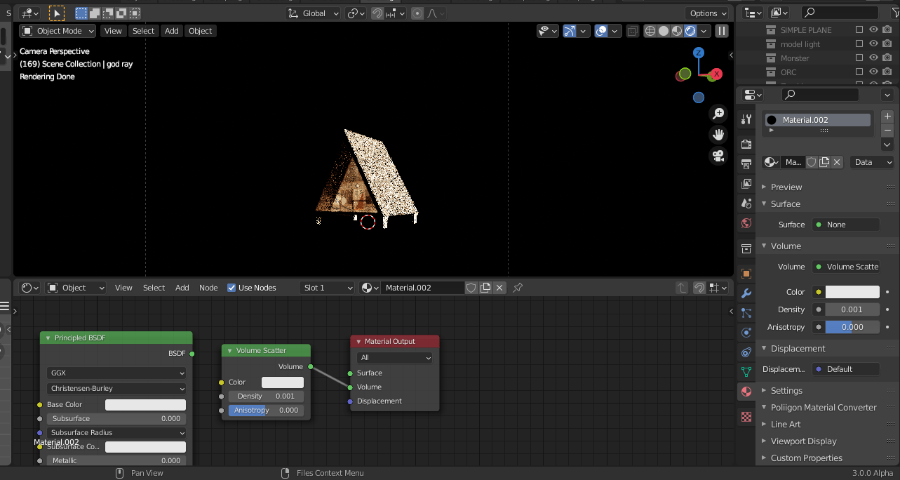 Help I Just Tried Blender 3 0 Alpha With Cycles X Experimental And I Got This Issue Where My Cube Volume Scatter Just Turns Black When I Tried It Back To Ver 2 92