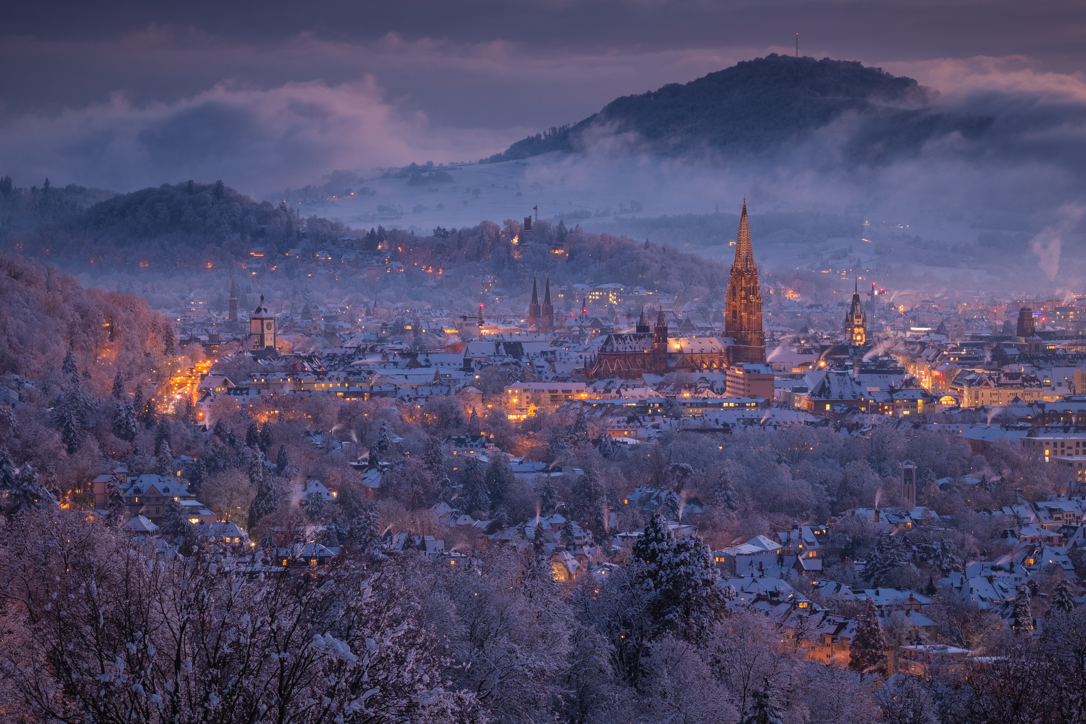 Discover the many excursion destinations in freiburg's winter wonderland, . Freiburg in the snow looks like something out of a winter fairy tale