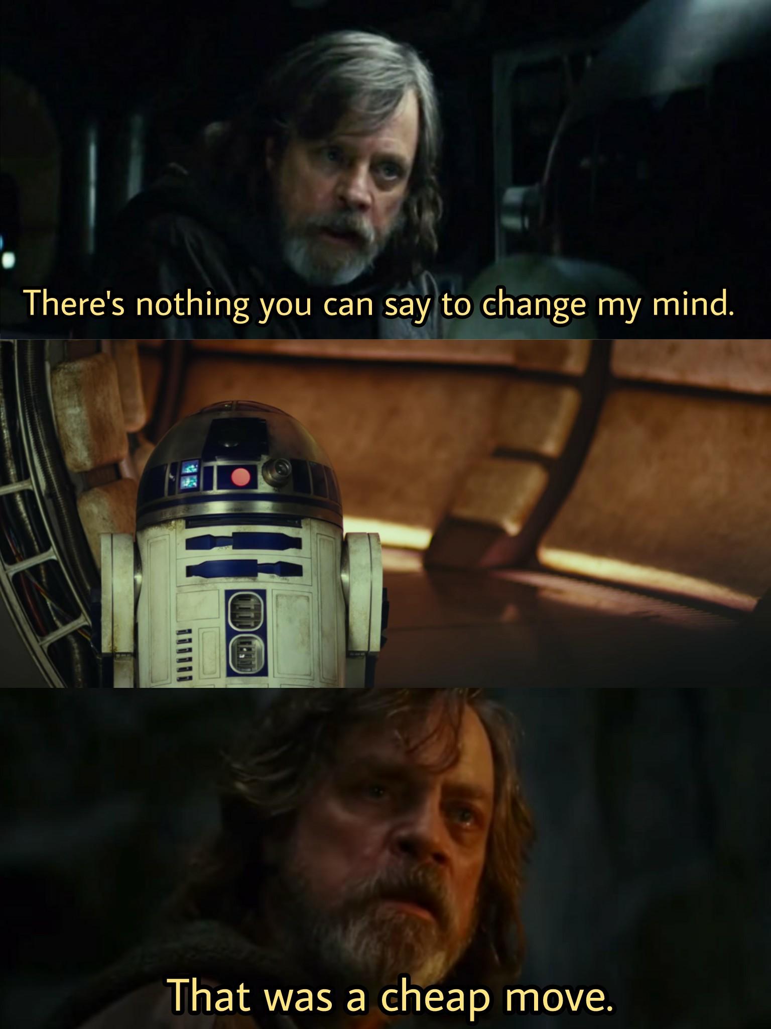 Find and save change my mind meme template memes | from instagram, facebook, tumblr, twitter & more. I Made A Meme With The Sw8 Scene Where R2 D2 Shows Luke Princess Organa S Hologram Message From Episode 4 I Couldn T Find The Original Footage For The Template But It Might Have