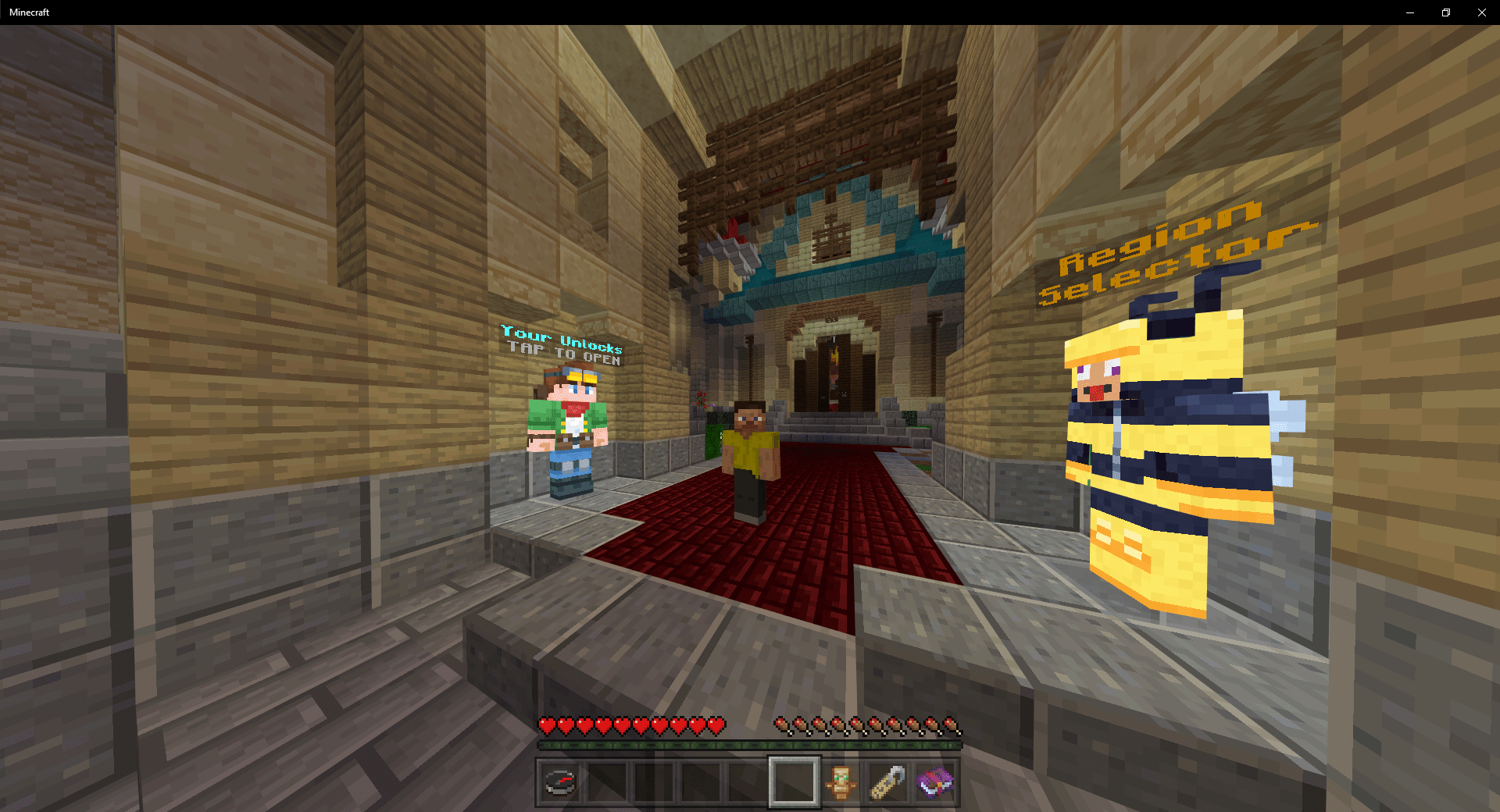 What Is With Custom Skins Showing Only Yellow Shirt Steve On The Hive Server I M Using Pc Minecraft