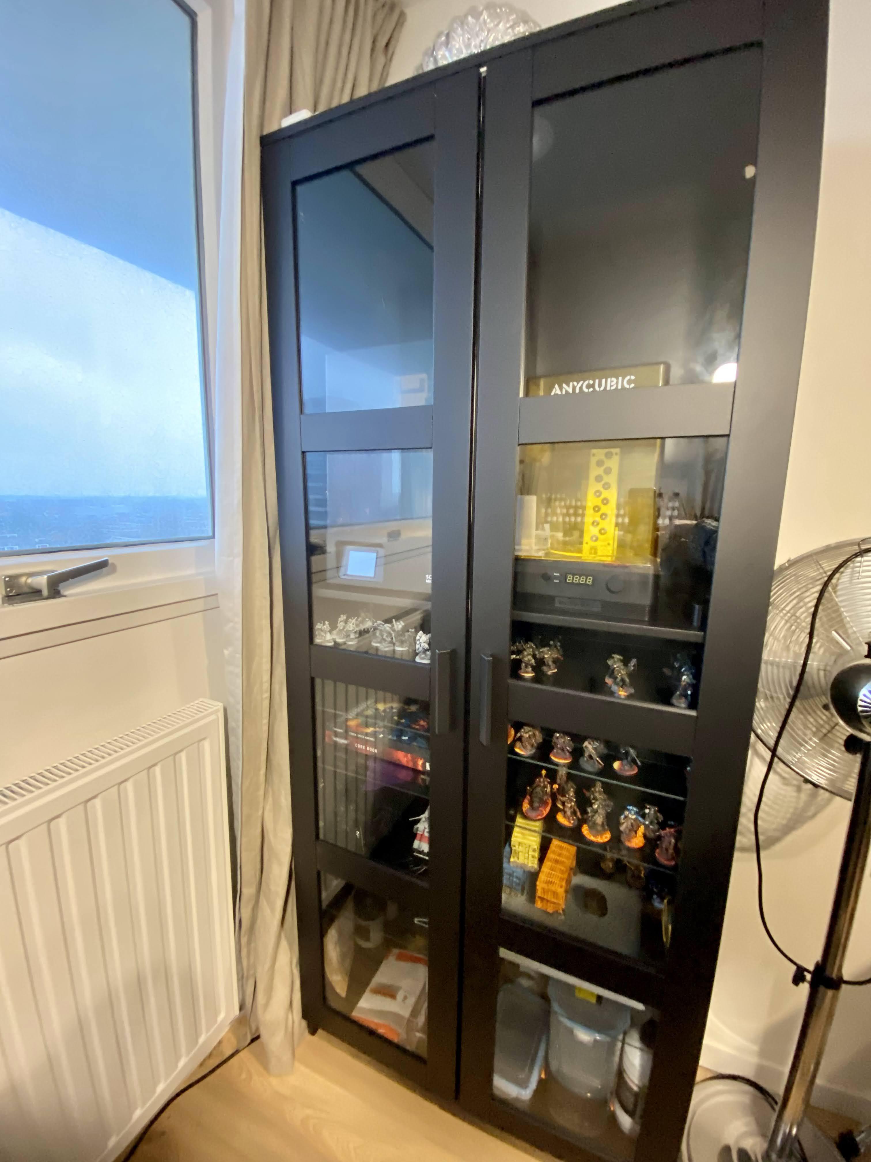 The ikea lack table has reached legendary status among 3d printing enthusiasts. My Modified Ikea Resin 3d Printer Enclosure Miniature Painting Display Case R 3dprinting