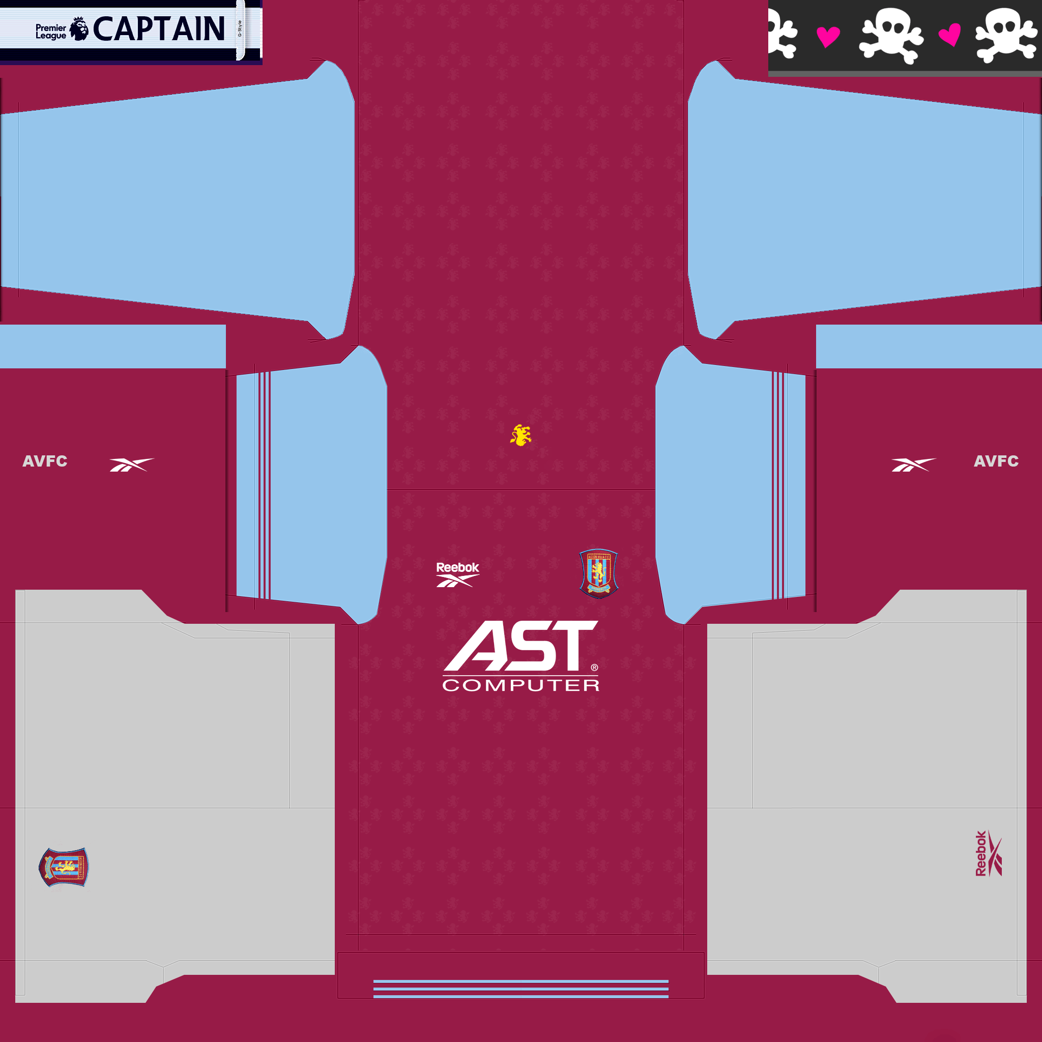 For more kit news, supplier changes and leaks, . KIT Aston Villa 1997 Home : WEPES_Kits