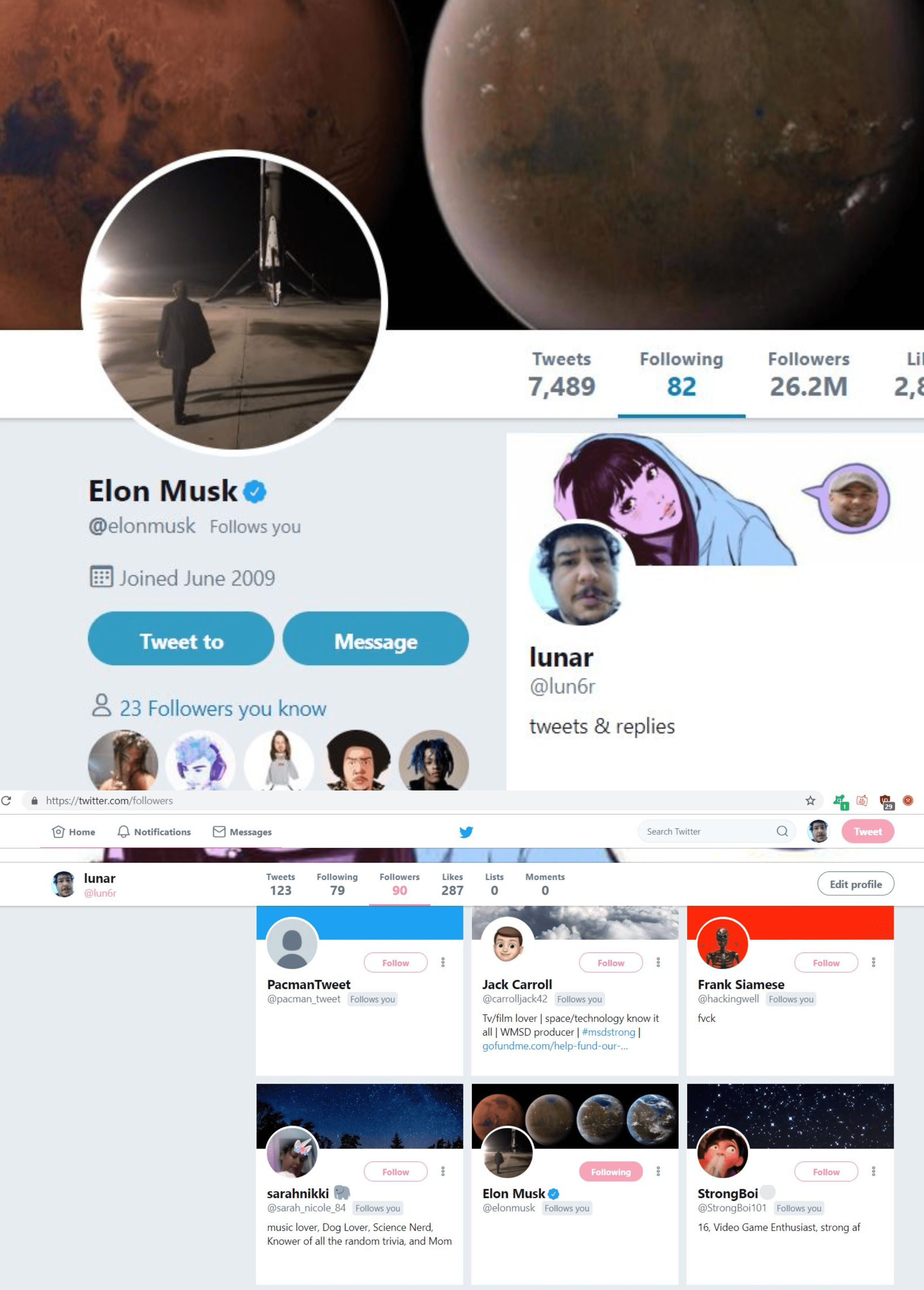 Ceo tesla tersebut mengecam pengembangan gambar profil twitter&nbsp;. Elon Followed Me On Twitter What Should I Do R Elonmusk