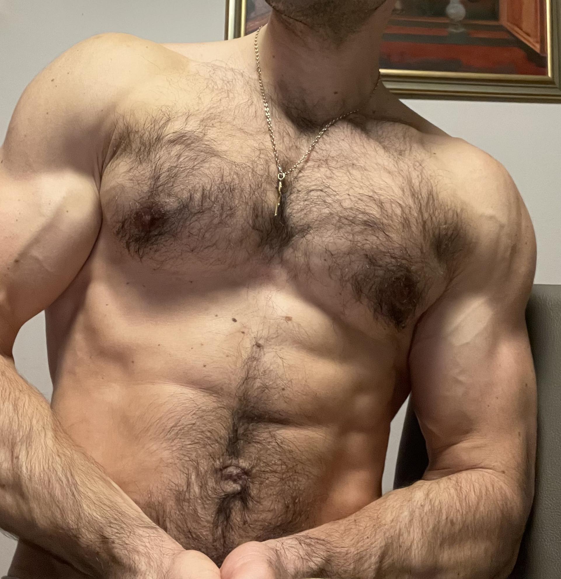Big hairy dick with veins for you - Intriguing view of masculinity