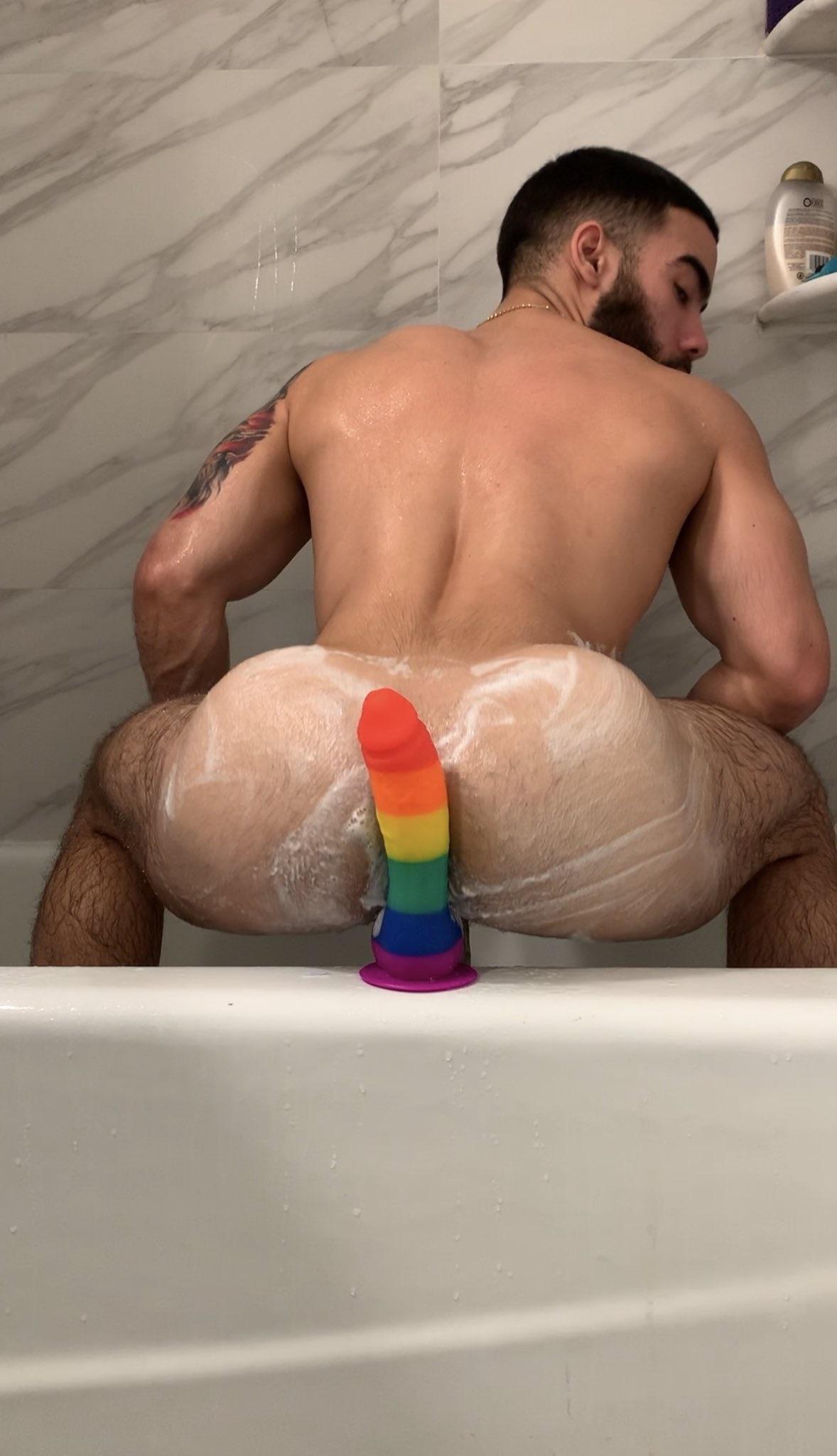 Dildo In Mans Ass