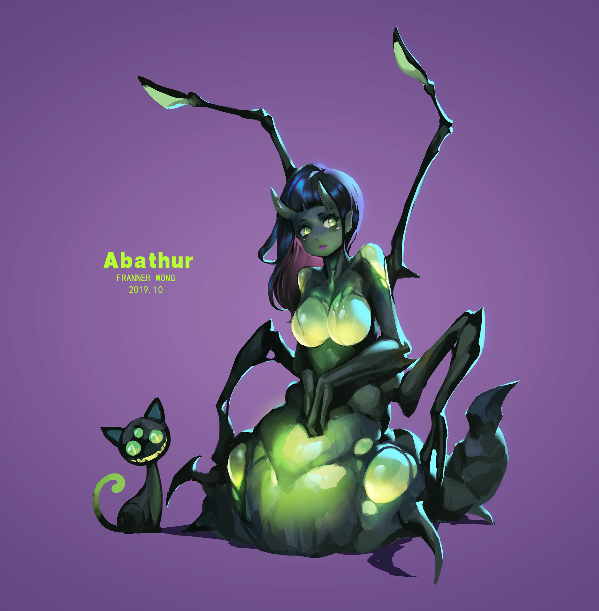 Saw ranged primal zerg creatures on battlefield? Abathur By Franner Wong R Imaginarymonstergirls