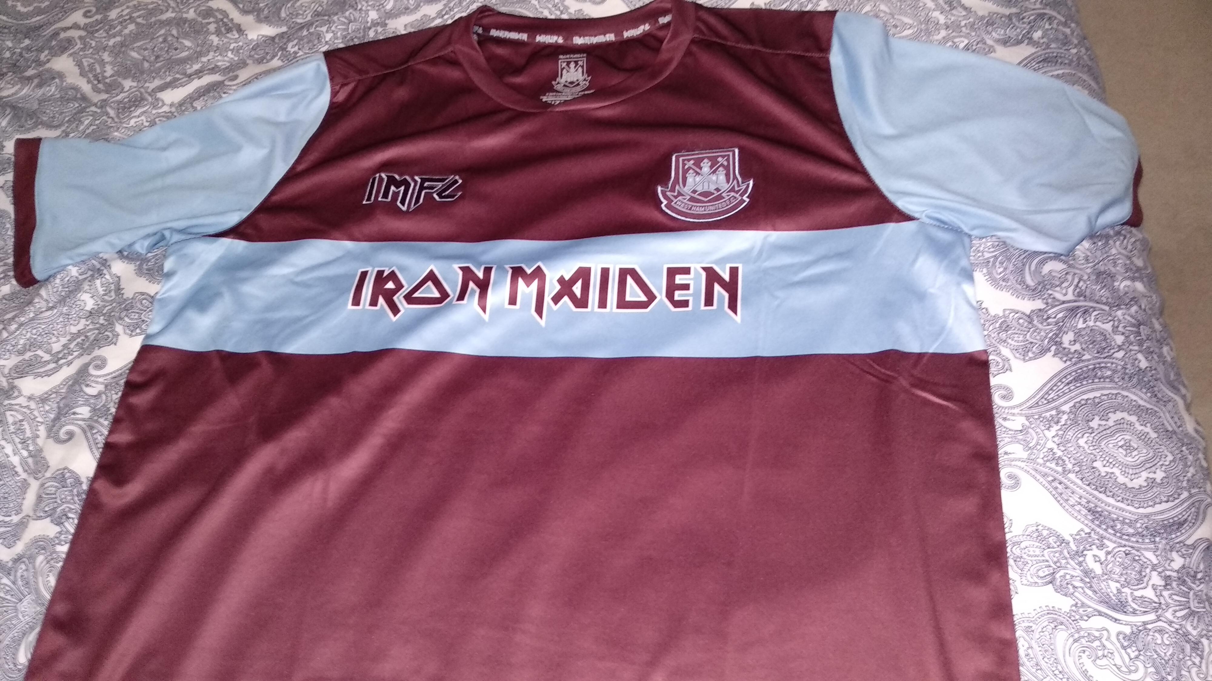West Ham Jersey Iron Maiden : Received Mine Yesterday What A Beautiful Shirt Amazing Quality Up The Irons Ironmaiden