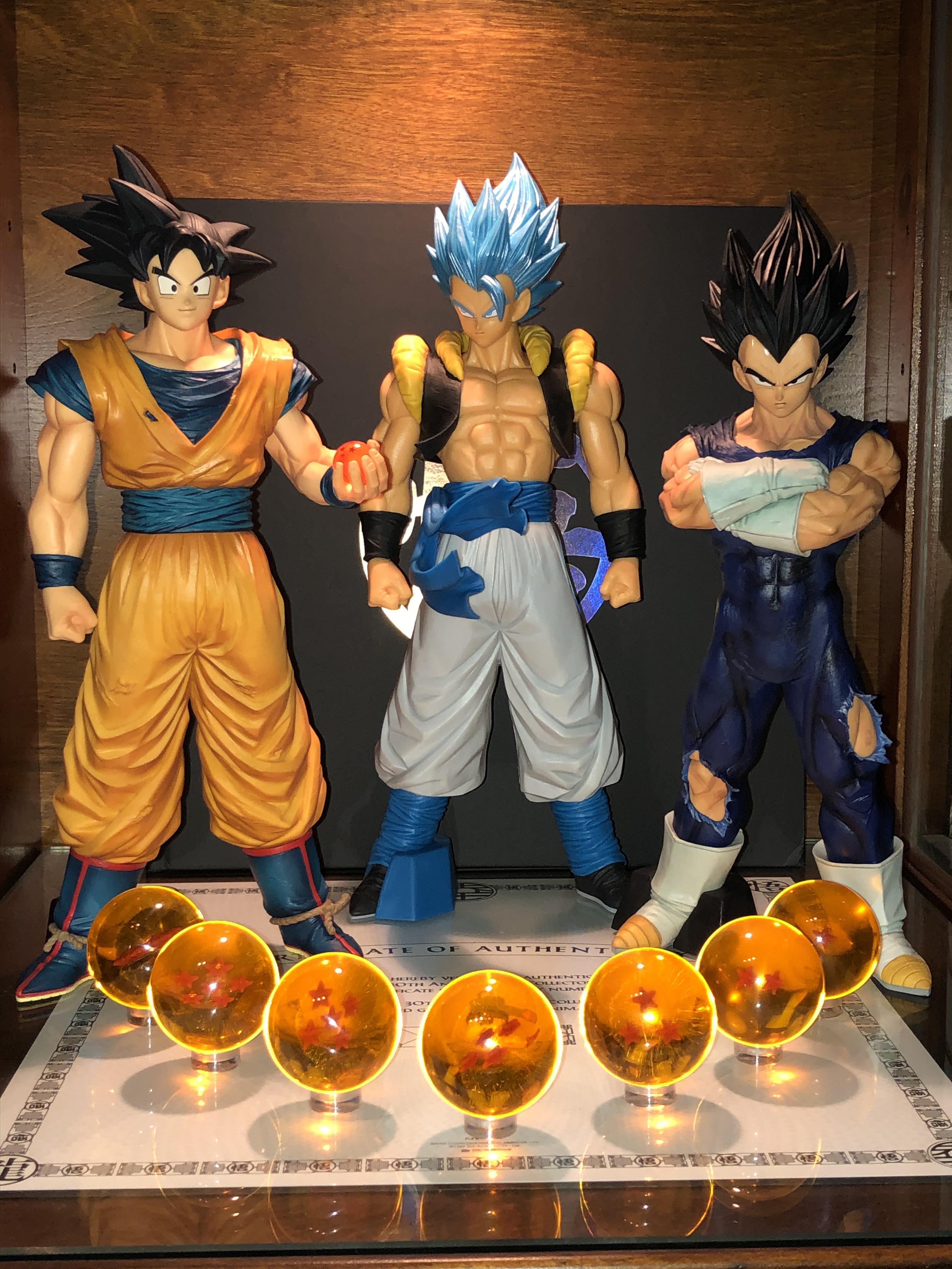 100% authorized statues with affordable prices. Gogeta Vegeta Goku Dragon Ball Statue Display R Dbz