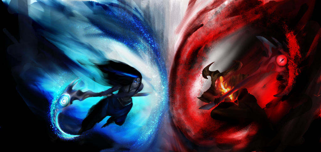 What makes kayn special is his ability to transform into either a juggernaut or an assassin mid game. Canonically and lore-wise, Who do you think would end up