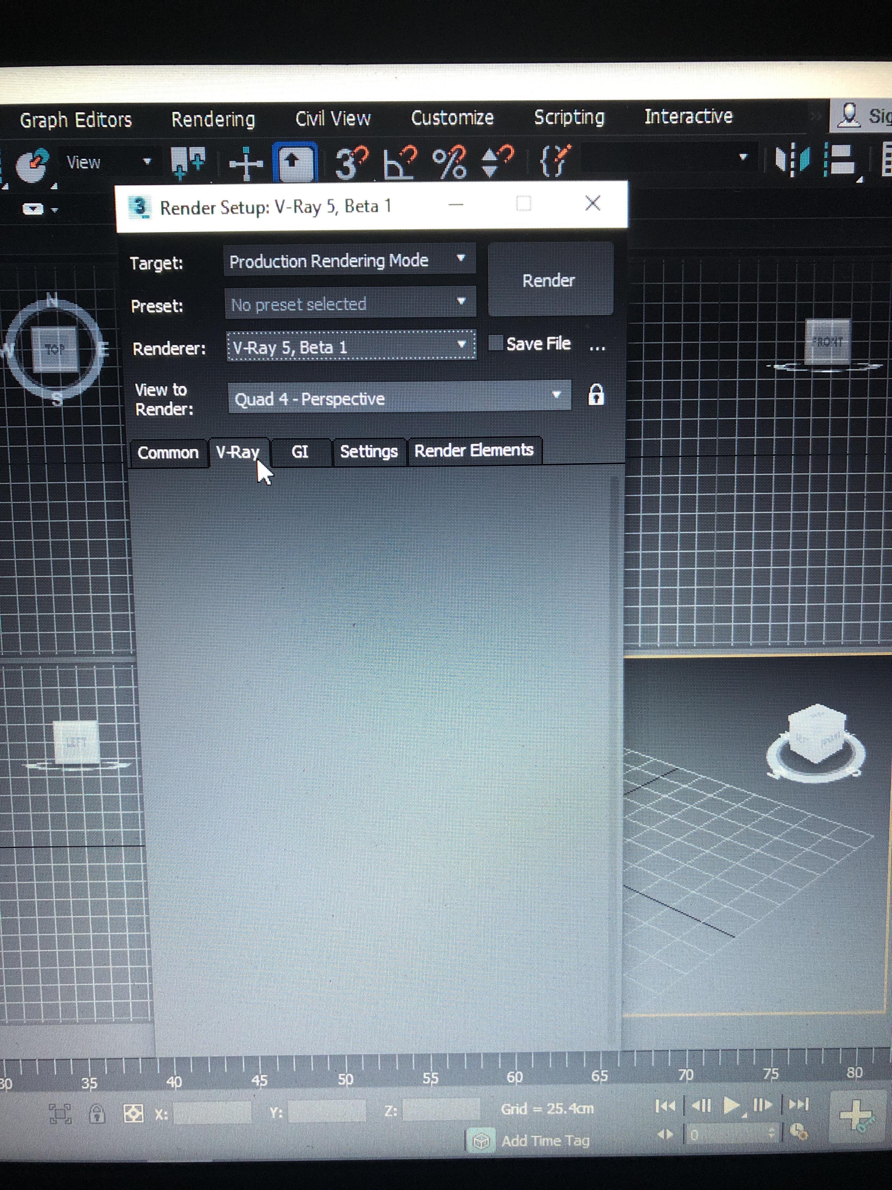 Why Do The V Ray And Gi Tabs Appear Blank 3dsmax