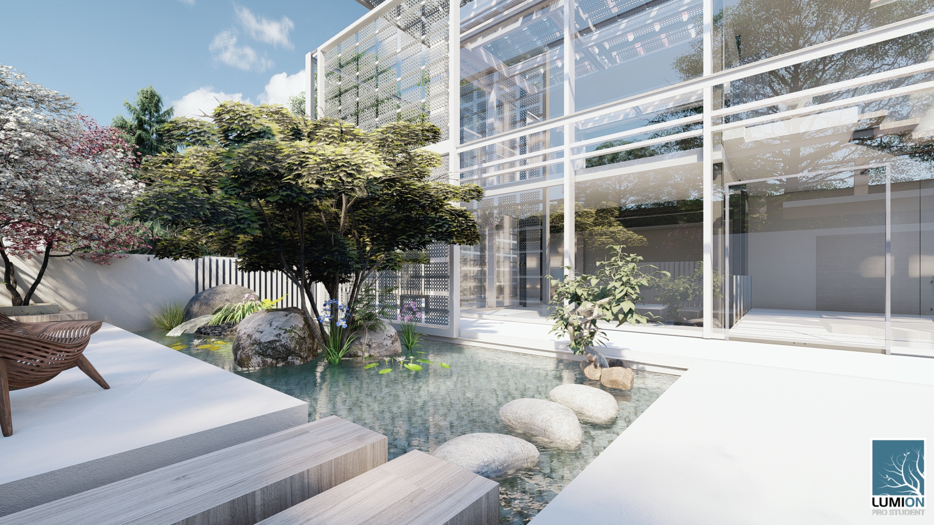 Zen Garden In Lumion Archviz