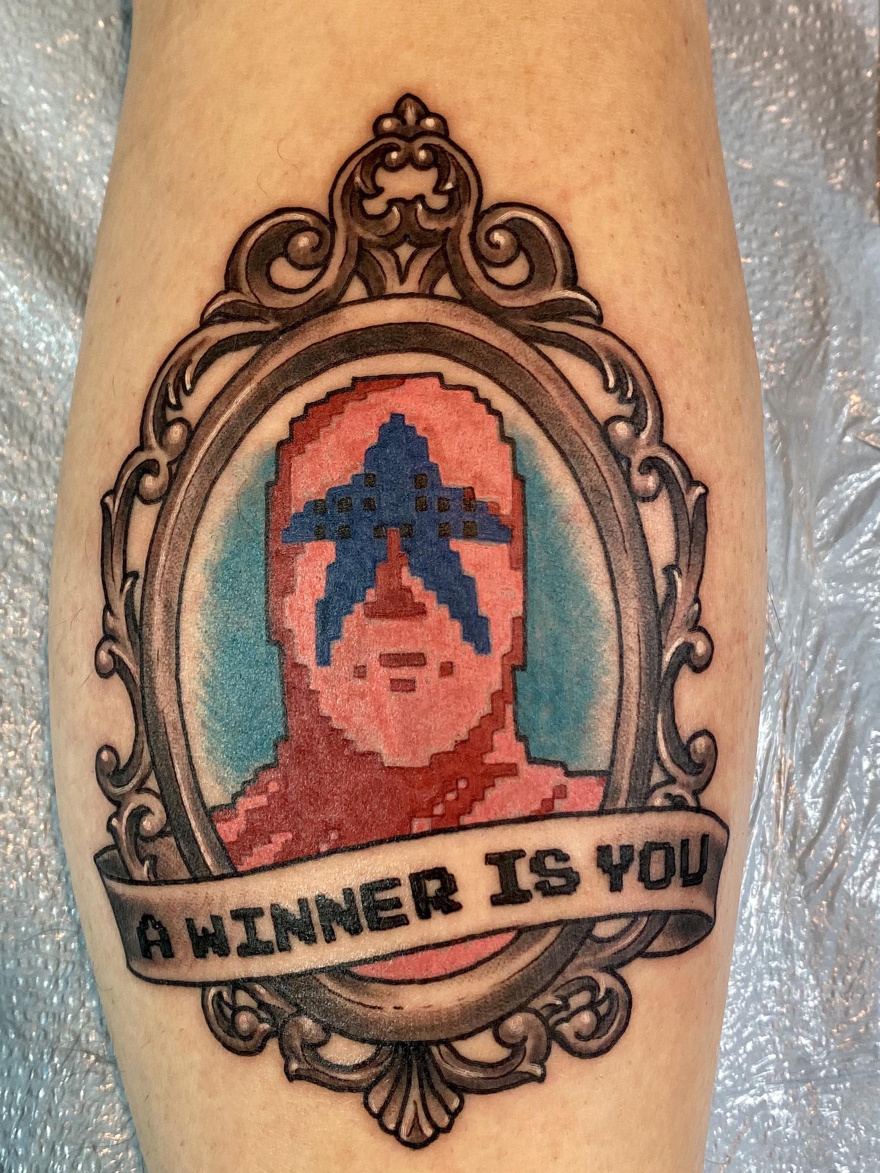 Always Wanted A Wrestling Tattoo. Never Knew What To Get. Today, I Got It. A Winner Is You! A Fine Blend Of My Love Of Pro Wrestling And Video Games. : R/Squaredcircle 2394_x_1796_jpg